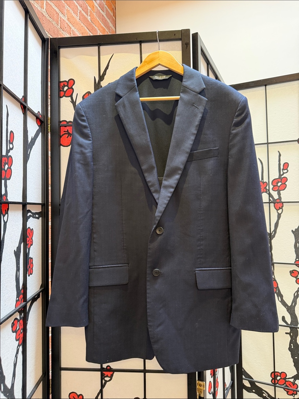Jos. A. Bank Navy Two-Button Single-Breasted Blazer